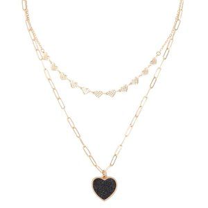 ❤️ Black Heart Necklace
